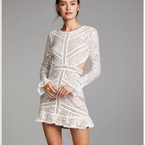 For love & lemons Emerie cut-out white dress NWT